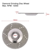 100mm 4 "Inch diamant Coated Rectification Polissage Grind disque de scie Diamètre lame 16mm Inner Wheel Rotary Grit Pour Angle Grinder