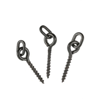 100pcs 14mm Vis Boilies Bait avec Oval Loops Lien Swivel Pêche à la carpe Terminal Rig Pop Ups Tackle