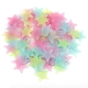 100pcs autocollants magnifiques étoiles luminescentes fluorescentes