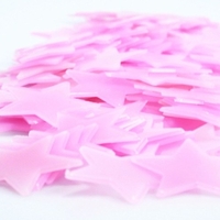100pcs autocollants magnifiques étoiles luminescentes fluorescentes