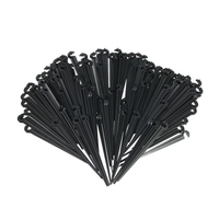 100pcs Fixed Stem Drip Irrigation Value Pack of Support Stakes for Flower Beds Herbs Garden