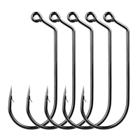 100pcs hameçons de pêche hameçons barbelés en acier à haute teneur en carbone hameçons extra forts