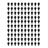100PCS pare-chocs radiateur capot poussoir retenue garniture Clips broche remplacement pour Holden Commodore VY VE