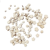 100pcs taille mixte fleurs en bois bricolage couture bouton scrapbooking artisanat en épingle à cheveux décoration de mariage