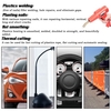 100W Portable Portable plastiques Machine de soudage panneau fissure réparations Kit coupe thermique agrafeuse chaude plastiques trou réparation outil ensemble avec 4 boîtes agrafe