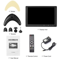 10, 1 pouces HD TFT moniteur LCD écran 1280x800 affichage multimédia entrée AV VGA haut-parleur intégré pour jeu voiture RV remorque vue arrière inversée