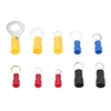 102PCS Assortiment de bornes isolées 10 sortes de cuivre à sertir fil électrique Câble Connecteur Kit Cord Ring End Set