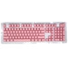 104 touches de moulage par injection bicolore PBT Keycap Set profil OEM pour clavier mécanique blanc (uniquement Keycaps)