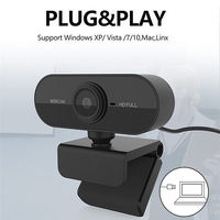 1080P 2MP HD Webcam 30fps caméra réduction du bruit Microphone Web Cam HD ordinateur portable caméra USB Plug & Play pour ordinateur portable TV Box