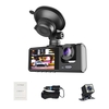 1080P DVR Dash caméra avant et arrière caméra enregistreur de conduite 2 pouces écran Dashcam Support Vision nocturne boucle enregistrement serrure à une clé