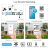 1080P Système de caméra de sécurité à domicile 4CH DVR + 4Pcs 2MP HD Caméra de surveillance étanche extérieure avec support de vision nocturne Détection de mouvement Accès à distance Kit DVR de surveillance Pas de disque dur