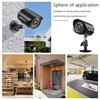1080P Système de caméra de sécurité à domicile 8CH DVR + 4Pcs 2MP HD Caméra de surveillance extérieure étanche avec support de vision nocturne Détection de mouvement Accès à distance Surveillance Kit DVR Pas de disque dur
