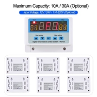 10A/DC24V LED régulateur de température numérique Thermostat Intelligent système de contrôle de température de refroidissement de chauffage avec capteur