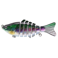 10cm / 15.6g Lifelike 7 sections articulées leurres de pêche Swimbait