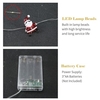 10ft 30LEDs Lumières suspendues décoratives de Noël Blanc chaud Fée Guirlande lumineuse Alimenté par batterie Éclairage d