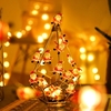 10ft 30LEDs Lumières suspendues décoratives de Noël Blanc chaud Fée Guirlande lumineuse Alimenté par batterie Éclairage d
