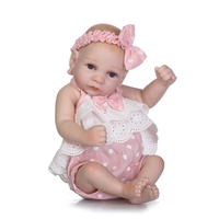 10inch 25 cm Reborn bébé poupée garçon plein silicone poupée de sommeil poupée jouet de bain realitic réaliste rose