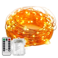10M / 32.8ft 100 LED guirlandes lumineuses en fil de cuivre lampe guirlande lumineuse de Noël