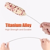 10pcs / 50pcs / 100pcs brochettes de barbecue en titane réutilisables BBQ Kabob Sticks BBQ Accessoires de grillades