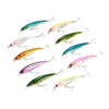10pcs 11cm / 13.5g Minnow Suspendre Appâts de pêche leurres dur appâts basse artificielle Crankbait sébaste Lure Swimbait de pêche