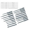 10pcs 1/4 pouce embouts de tournevis magnétique à tige hexagonale ensemble 65mm S2 embouts de tournevis à tête hexagonale en acier allié professionnel embout de sécurité chanfreiné à extrémité inviolable outil de vis outil à main H6.3x65mmxY4