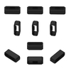 10pcs 26mm Silicone Remplacement Anneaux Sécurisés Bracelet De Montre Attaches Bande Keepers Sangle Boucles Compatible avec GARMIN Montre,  Noir
