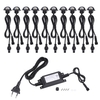 10PCS 35mm LED Ensemble de lumières de pont 4W 100LM SMD 5050 Petit encastré dans le sol souterrain IP67 Kit de projecteur de résistance à l