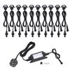 10PCS 35mm LED Ensemble de lumières de pont 4W 100LM SMD 5050 Petit encastré dans le sol souterrain IP67 Kit de projecteur de résistance à l