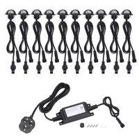 10PCS 35mm LED Ensemble de lumières de pont 4W 100LM SMD 5050 Petit encastré dans le sol souterrain IP67 Kit de projecteur de résistance à l