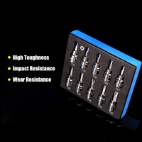 10pcs 3/8" Torx Bit Socket Set T10-15-20-25-27-30-40-45-50-55 CRV Bits