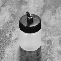10PCS Airbrush Plastic Paint Bottles Jars Pots Adaptateur de coussinet Dual-action Siphon Feed Air Brush Supplies 22cc