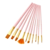 10pcs Aquarelle Pinceaux Set Nylon Cheveux Artiste Pinceaux avec Ventilateur Pointe pour Acrylique Huile Gouache Ongles Corps Visage Rock Dessin Arts Artisanat Fournitures Peinture