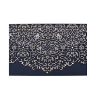 10pcs Bleu Laser Cut Invitation Cartes Invitations Titulaires Carte De Voeux De Mariage Anniversaire Fête D