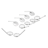 10pcs Dental Mouth Mirror 4 Reflector odontoscope Dentiste Équipement en acier inoxydable Dental Mouth Mirror