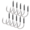 10pcs hameçon de pêche à la barbe forte corps plat épaissie