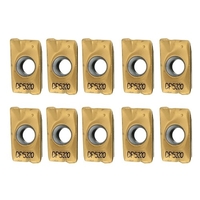 10pcs inserts de fraisage indexables en carbure APMT1604 PDER DP5320 25R0.8 outil + clé