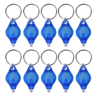 10pcs mini-lampe de poche lampe de poche LED UV portable trousseau