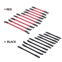 10PCS Métal Supérieur Inférieur Lien Lien Avec En Plastique Embout De Tige Pour 1/10 AXIAL SCX10II 90046 90047 RC Voiture Sur Chenilles