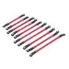 10PCS Métal Supérieur Inférieur Lien Lien Avec En Plastique Embout De Tige Pour 1/10 AXIAL SCX10II 90046 90047 RC Voiture Sur Chenilles
