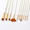 10pcs pinceaux Set Kit plusieurs médiums brosses avec des cheveux en nylon pour l
