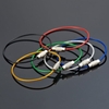 10Pcs Porte-clés en acier inoxydable en acier inoxydable en acier inoxydable