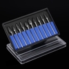 10pcs Tungsten Steel Nitrate Carbide Burs Drills Dental High Speed ​​Grinding Heads Équipement de dentisterie Dents Polissage et lissage Outil dentaire
