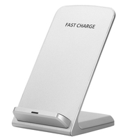 10w Qi rapide chargeur sans fil puissance support de téléphone portable support de téléphone blanc
