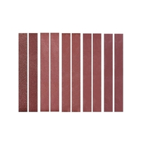 10x300mm Paquet de 10 bandes abrasives (2 chacune de 120 240 400 800 1000 grains) Bande abrasive en oxyde d