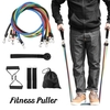 11 pcs Fitness Puller Set Amélioré Résistance Ceinture Multifonctionnel Exercice Élastique Tubes pour Formation Gym Bodybuilding Sport Workout