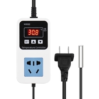 110-220V 10A 1500W Contrôleur de température électronique de sortie Monté au mur Commutateur de régulation de température d