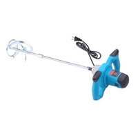 110V 2100W mélangeur électrique à main mélangeur de ciment électrique agitateur 6-vitesse mélangeur de volant à main mélangeur de béton pour mortiers peinture coulis de boue 800rpm