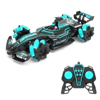 1/12 2.4GHz 4WD RC Spray Car 25km/h RC Stunt Car avec Light Engine Sound 360 Rotation