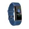 115 plus Smart Bracelet 0.96 pouces TFT Écran 90mAh Fréquence cardiaque Surveillance de la pression artérielle Calorie Fitness IP67 Étanche BT Alarme Montre-bracelet de sport pour Android / iOS