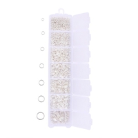 1170 pièces Jump R-ings 3-10mm diamètre J-ewelry collier E-arrings B-racelet faisant un accessoire pour l